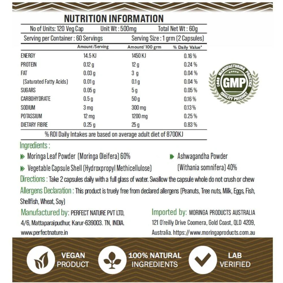 Picture of Fatigue Fighter Capsules | Energy & Stress Support with Moringa ...