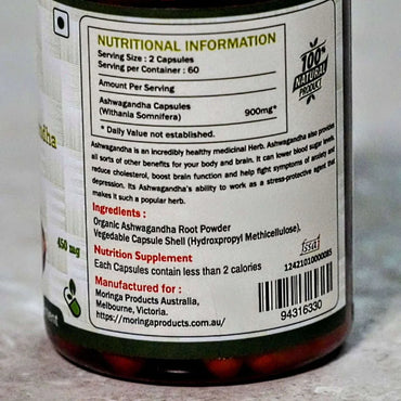 Ashwagandha in Vegetable Capsules