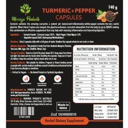 Turmeric & Pepper Capsules 140g