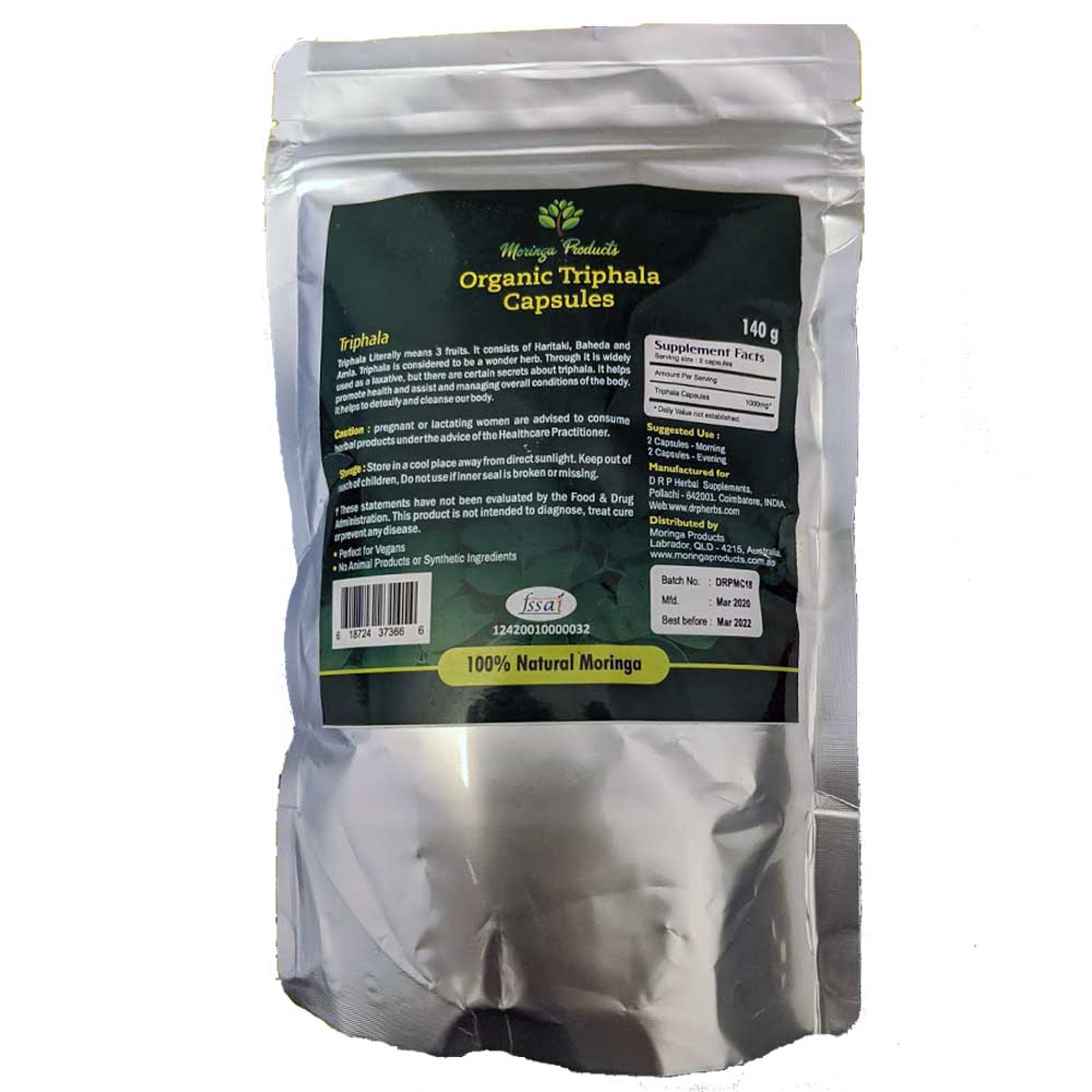 Triphala in Vegetable Capsules 140g